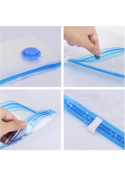 1 Adet 70X100 cm Büyük Boy Vakum Torbası Elbise Saklama Torbası Valfli Temiz Sınır Katlanır Sıkıştırma Saklama Çantası Seyahat Yerden Tasarruf Mühür Paketi (Yurt Dışından) fırsatları