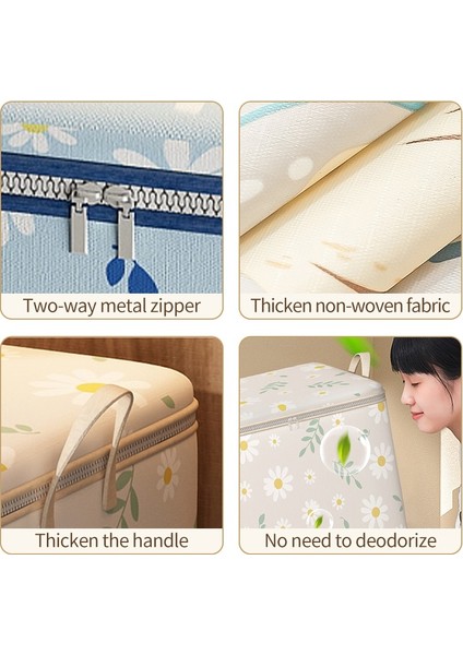 BEJ-140L Yorgan Organizatör Saklama Çantası Kapaklı Giysiler Büyük Kapasiteli Yorgan Bagaj Neme Dayanıklı Saklama Çantası Ev Uzay Tasarruf Çantası (Yurt Dışından) indirimleri