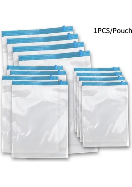 50X70CM Vakum El Haddeleme Sıkıştırma Torbası Space Saver Çanta Yeniden Kullanılabilir Şeffaf Giyim Paketleme Çantası Yatak Mühür Çanta Ev Organizatör (Yurt Dışından)