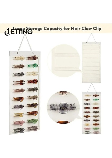 Siyah 50X35CM Saç Fiyonkları Organizatör Duvar Asılı Büyük Kapasiteli Kafa Bandı Tutucu Saç Klip Depolama Askı Uzay Tasarruflu Saç Aksesuarı Depolama (Yurt Dışından) fiyatları