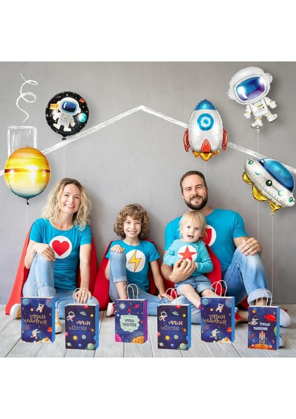 Stil 3 4 Adet 4/24 Adet Astronot Hediye Çanta Dış Uzay Parti Çocuk Oğlu Bebek Duş Malzemeleri Evren Serisi Doğum Günü Partisi Süslemeleri Için Iyilik (Yurt Dışından) fırsatları