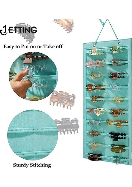 Gri 80X35 cm Saç Fiyonkları Organizatör Duvar Asılı Büyük Kapasiteli Kafa Bandı Tutucu Saç Klip Depolama Askı Uzay Tasarruflu Saç Aksesuarı Saklama (Yurt Dışından) modelleri