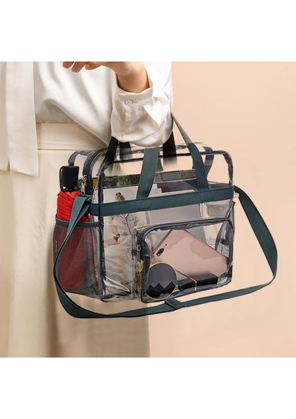 Gri Yıkama Torbası Yerden Tasarruf Sağlayan Su Geçirmez Hafif Kadın Şeffaf Emek Tasarrufu Sağlayan Tote Saklama Çantası Günlük Yaşam (Yurt Dışından) fırsatları