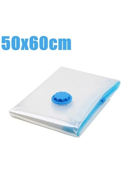 50X60CM Uygun Vakum Poşeti Depolama Ev Düzenleyici Şeffaf Elbise Organizatör Mühür Sıkıştırılmış Seyahat Tasarruflu Çanta Paketi (Yurt Dışından)