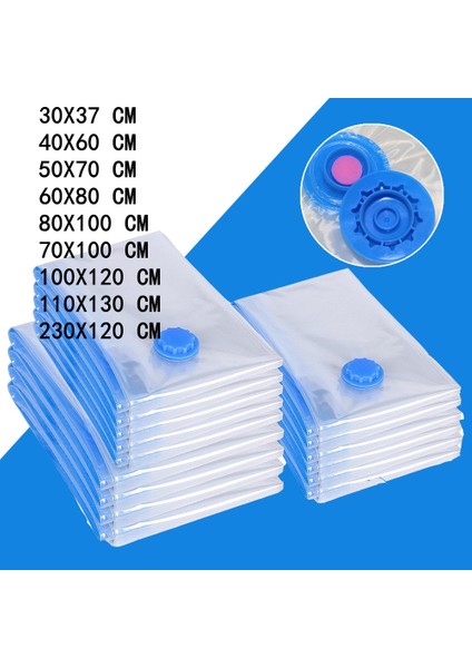 El Pompası 40X60 cm Büyük Vakum Torbası Ev Düzenleyici Yorgan Elbise Vakum Saklama Torbası Su Geçirmez Sıkıştırma Seyahat Yerden Tasarruflu Hava Yastıkları (Yurt Dışından) modelleri