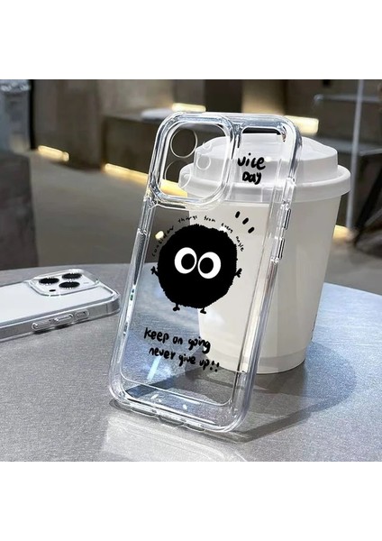 LF34 Iphone 13PRO Max Uzay Şeffaf Kılıf Iphone 11 Funda Iphone 14 15 Pro Max 13 12 Pro Max x Xs Xr 7 8 Artı Se 2022 Silikon Arka Kapak Coque (Yurt Dışından)