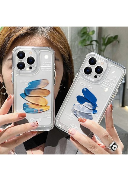 LF34 Iphone 13PRO Max Uzay Şeffaf Kılıf Iphone 11 Funda Iphone 14 15 Pro Max 13 12 Pro Max x Xs Xr 7 8 Artı Se 2022 Silikon Arka Kapak Coque (Yurt Dışından) fiyatları