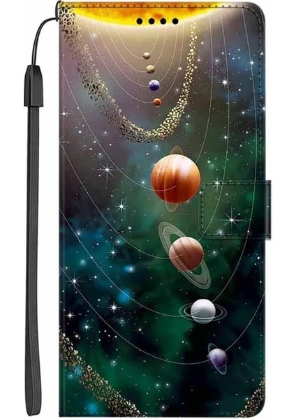 47 Kılıf ve Askı Galaxy A11 Cüzdan Manyetik Kılıf Samsung Galaxy A10 A11 A40 A 04S Kapak Flip Kitap Deri Telefon Çantaları Samsung A04S Fundas Uzay Kedisi (Yurt Dışından)