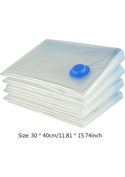 30X40CM Katlanır Sıkıştırılmış Organizatör Toz Geçirmez Vakum Sıkıştırma Mühürleyen Çanta Yerden Tasarruflu El Pompası Giysi Battaniye Yatak (Yurt Dışından)