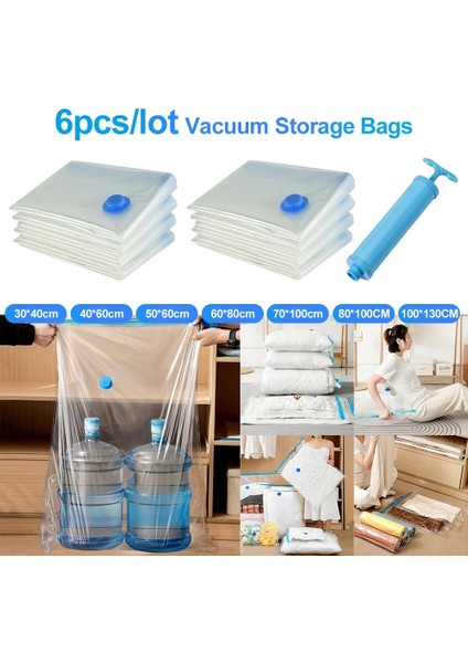 30X40CM Katlanır Sıkıştırılmış Organizatör Toz Geçirmez Vakum Sıkıştırma Mühürleyen Çanta Yerden Tasarruflu El Pompası Giysi Battaniye Yatak (Yurt Dışından) fırsatları