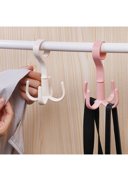 4 Adet Beyaz 1/2/4 Adet 306° Dönen Askılı Kancalar Yerden Tasarruf Sağlayan Dolap Organizatör Giysi Rafı Çanta Ayakkabı Eşarp Askısı Dolap Asılı Tutucu (Yurt Dışından) indirimleri