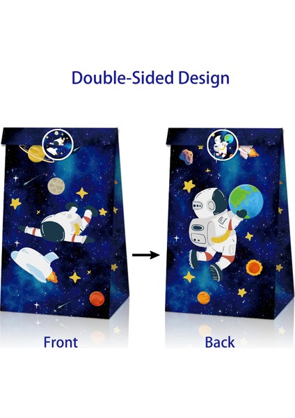 Stil 3 20X12X8 cm 8/30 Adet Setleri Astronot Hediye Çanta Çıkartmalar Dış Uzay Parti Evren Serisi Doğum Günü Partisi Süslemeleri Bebek Duş Malzemeleri (Yurt Dışından) indirimleri