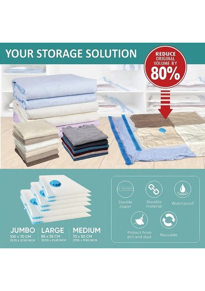 40X60 cm 2 Adet Space Saver Vakum Saklama Torbaları El Pompası ile Vakumlu Mühür Çanta Giysi Organizatör, Yastıklar, Battaniye, Yastıklar Depolama Yatak (Yurt Dışından) modelleri