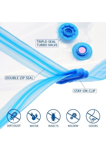 40X60 cm 2 Adet Space Saver Vakum Saklama Torbaları El Pompası ile Vakumlu Mühür Çanta Giysi Organizatör, Yastıklar, Battaniye, Yastıklar Depolama Yatak (Yurt Dışından) indirimleri