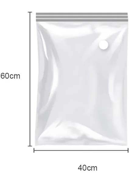 60X40 cm 1 Parça Elbise Vakum Saklama Torbaları Ev Dolap Organizatör Sıkıştırılmış Mühürleyen Ambalaj Çantası Giyim Yorgan Seyahat Yerden Tasarruf (Yurt Dışından)