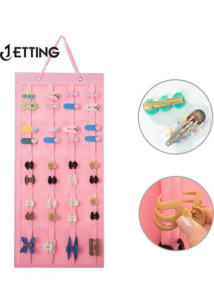 Pembe 50X35CM Saç Fiyonkları Organizatör Duvar Asılı Büyük Kapasiteli Kafa Bandı Tutucu Saç Tokası Depolama Askı Yerden Tasarruf Sağlayan Saç Aksesuarı Depolama (Yurt Dışından) fiyatları
