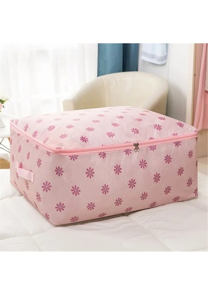 Renkli 9 L 58X40X22CM Çiçekli Yorgan Saklama Kutusu, Yatak Altı Saklama Düzenleyici, Battaniye Saklama Çantası, Fermuarlı Paket Kasa, Elbise Kutusu, Ev Yerden Tasarruf Di (Yurt Dışından)