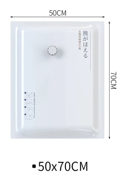 1 Adet 50X70CM 1/3/5 Adet Vakum Poşeti Depolama Ev Düzenleyici Katlanabilir Yatak Elbise Vakumlu Saklama Çantası Mühür Sıkıştırılmış Seyahat Yerden Tasarruf Sağlayan Çantalar (Yurt Dışından)