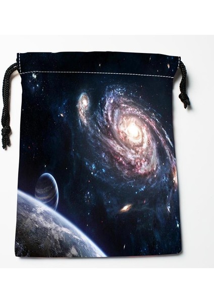 Auburn Yeni Varış Samanyolu Uzay Sanat Ipli Çanta Özel Depolama Baskılı Çanta Tipi Çanta Almak Saklama Torbaları Boyutu 18X22 cm (Yurt Dışından) indirimleri