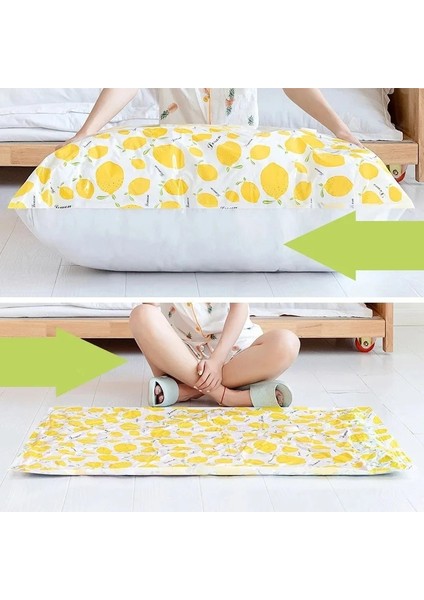 Manuel Hava Pompası 60X80 cm Kalınlaştırılmış Vakum Torbası Valfli Elbise Şeffaf Bordür Katlanır Sıkıştırma Saklama Çantası Seyahat Yerden Tasarruflu Mühür Paketi (Yurt Dışından) fırsatları