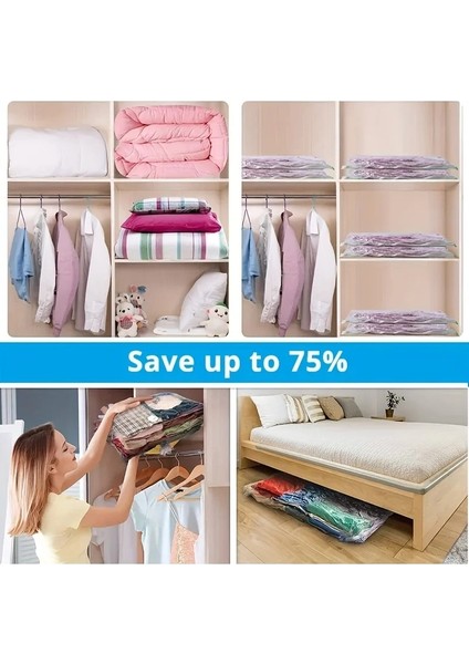 50X70CM Vakum Sıkıştırma Saklama Torbaları Mühürlü Hareketli Çantalar Giysiler Için Ev Uzay Tasarrufu Yatak Odası Organizasyon Seyahat Essentials (Yurt Dışından) indirimleri