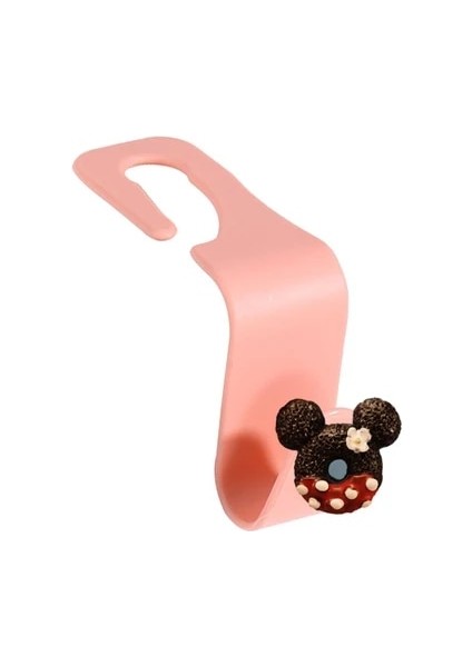 Pembe-Kırmızı Karikatür 1 Adet Yaratıcı Karikatür Araba Koltuğu Askı Kancası Araba Aksesuarları Tutucu Kanca Maske Tutucu Yerden Tasarruflu Araba Organizatör Standı Çanta Tutucu (Yurt Dışından)