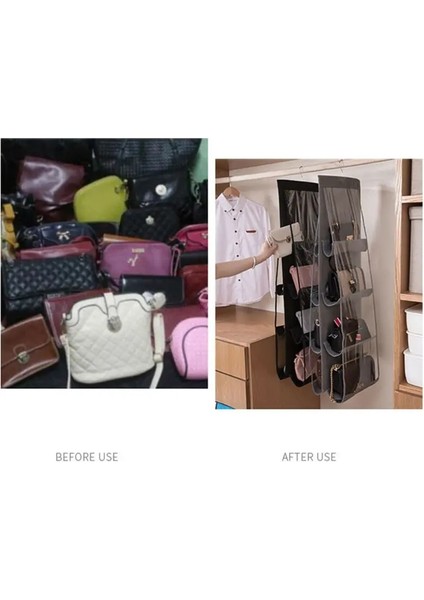 Siyah 8 Cepler Dokunmamış Asılı Saklama Çantası Kapı Arkasında Ev Ayakkabıları Kancalarla Organize Çanta Space Saver Organizatör 117CM * 35CM 1 Adet (Yurt Dışından) modelleri