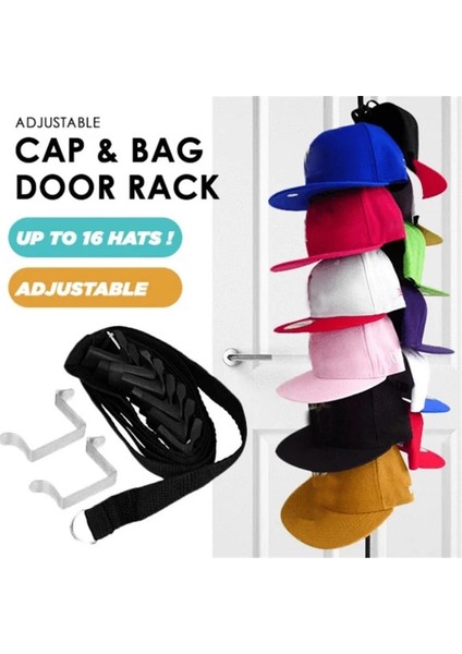 Bk Ayarlanabilir Kapak Askısı Çanta Şapka Tutucu Şapka Elbise Organizatör Kapı Arka Dolap Kanca Askı Ev Yurt Depolama Yerden Tasarruflu (Yurt Dışından) modelleri