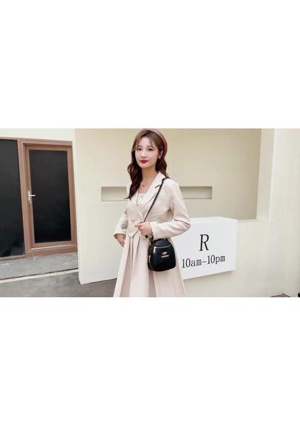 Mor Kadın Küçük Çanta Crossbody Mini Omuz Messenger El Çantası Pu Cep Telefonu Değişim Sevimli Çanta Lüks Tasarımcı Çok Uzay Çanta (Yurt Dışından) fırsatları