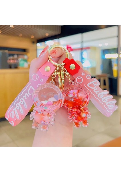 Yeşil Sevimli Astronot Anahtarlık Uzay Kapsülü Lav Lambası Yağ Dolum Ayı Anahtarlık Hediye Kolye Çiftler Için Çanta Uğuru Aksesuarları (Yurt Dışından) indirimleri