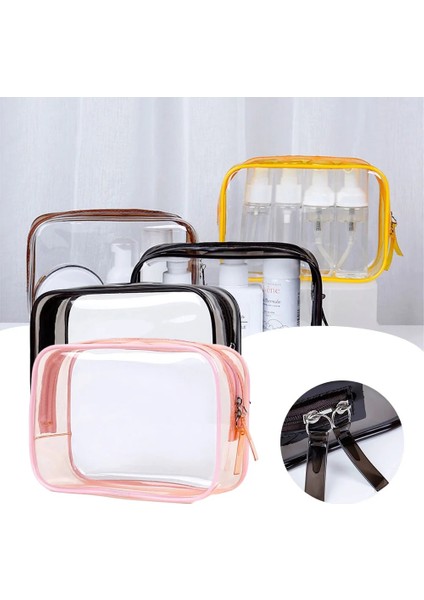 Siyah Evrensel Kozmetik Saklama Çantası Şeffaf Depolama Alanından Tasarruf Çanta (Yurt Dışından) modelleri