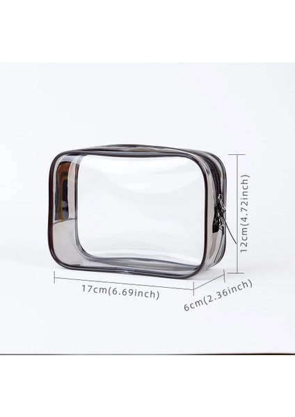 Siyah Evrensel Kozmetik Saklama Çantası Şeffaf Depolama Alanından Tasarruf Çanta (Yurt Dışından) fırsatları