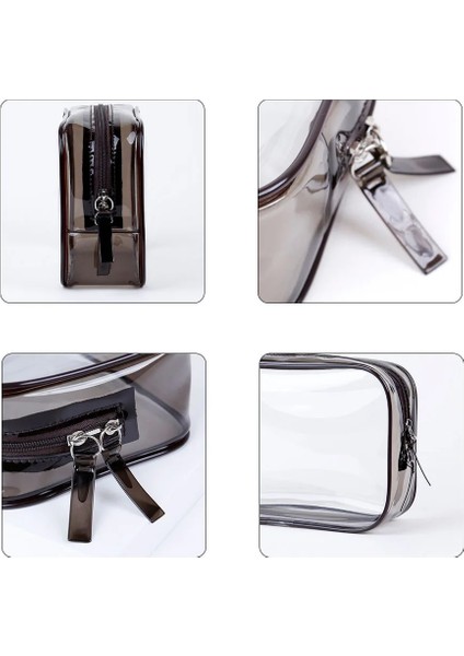 Siyah Evrensel Kozmetik Saklama Çantası Şeffaf Depolama Alanından Tasarruf Çanta (Yurt Dışından) indirimleri