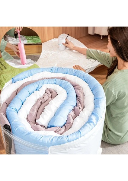 1 Parça Pompasız 80X100CM Vakum Torbası Elbise Saklama Torbaları El Pompası ile Giyim Ev Organizatör Mühür Sıkıştırılmış Uzay Tasarrufu Çanta Yorgan Battaniye Yatak (Yurt Dışından) fırsatları