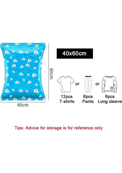 40X60 cm 2 Parça Yüksek Kapasiteli Vakum Saklama Torbaları Giysiler Için Battaniye Yastıklar Yatak Ev Dolap Organizatör Sıkıştırma Uzay Tasarruf Çantası (Yurt Dışından)