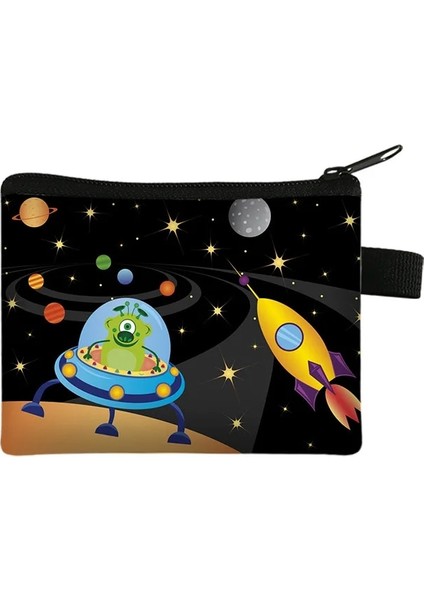 04 Bozuk Para Cüzdanı Mini Çanta Yeni Uzay Astronot Çocuk Sıfır Cüzdan Öğrenci Taşınabilir Kart Çantası Para Anahtarı Saklama Çantası Polyester El Çantası (Yurt Dışından) indirimleri