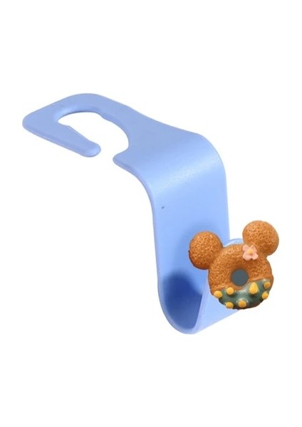 Lightblue-Bluecarto 1 Adet Yaratıcı Karikatür Araba Koltuğu Askı Kancası Araba Aksesuarları Tutucu Kanca Maske Tutucu Yerden Tasarruflu Araba Organizatör Standı Çanta Tutucu (Yurt Dışından)