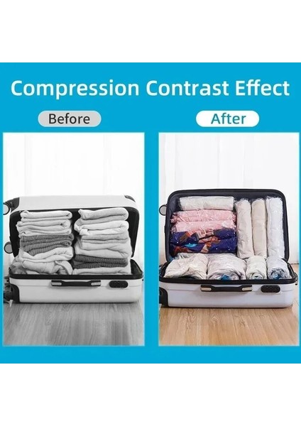 S (50X35CM) 2 Adet Elbise Sıkıştırma Saklama Torbaları El Haddeleme Giyim Plastik Vakum Ambalaj Çuval Seyahat Bagaj Bavul Uzay Tasarrufu Çanta (Yurt Dışından) indirimleri