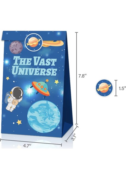 Mix Set-A 20X12X8CM 2 Stil 8/30 Adet Setleri Astronot Hediye Çanta Çıkartmalar Dış Uzay Parti Evren Serisi Çocuk Doğum Günü Partisi Süslemeleri Favor (Yurt Dışından) indirimleri
