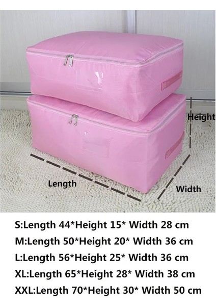 Gül Kırmızı M 50X36X20 cm Oxford Yorgan Çanta Kazak Saklama Kutusu Elbise Ambalaj Dolap Saklama Çantası Ev Katlanır Kutu Yerden Tasarruf Yatak Altında Elbise Bölücü (Yurt Dışından) fırsatları