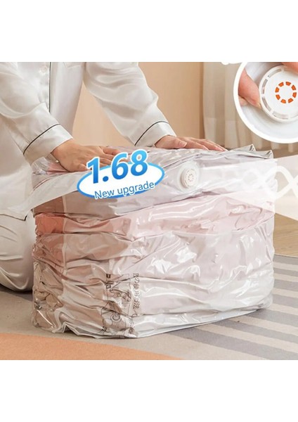 Xl Hava Vakum Torbası Seyahat Yerden Tasarruflu Roll-Up Sıkıştırma Pompaya Gerek Yok Yeniden Kullanılabilir Vakum Giysileri Seyahat Saklama Çantası Ev Gereçleri (Yurt Dışından) fırsatları