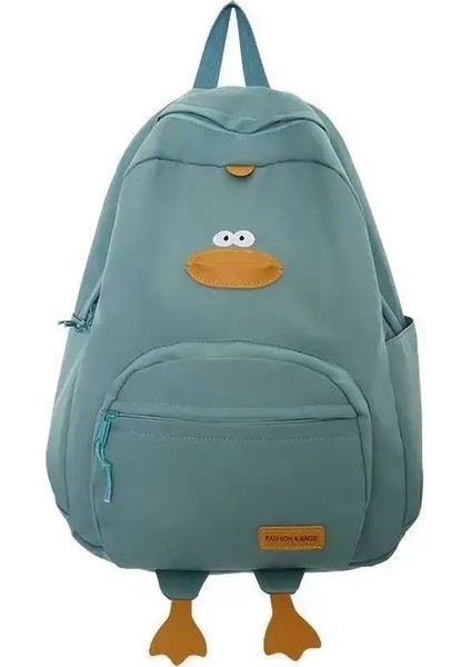 Yeni Çizgi Film Ördek Sırt Çantası Tasarımcısı Sevimli Seyahat Çantası Kadın Kolej Öğrencisi Çok Yönlü Kore Edition Kızlar Okul Çantası Рюакcolor: Siyah (Yurt Dışından)