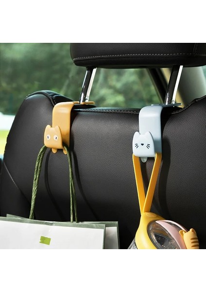 Pembe Karikatür 1 Adet Yaratıcı Karikatür Araba Koltuğu Askı Kancası Araba Aksesuarları Tutucu Kanca Maske Tutucu Yerden Tasarruflu Araba Organizatör Standı Çanta Tutucu (Yurt Dışından) fiyatları