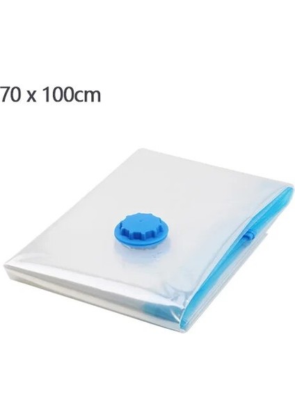 70X100 cm Vakumlu Saklama Poşetleri,vakum Saklama Alanı Tasarruflu,çift Fermuarlı Tekrar Kullanılabilir Yatak,yastık,yatak,yorgan,giysi,kazak,battaniye (Yurt Dışından)