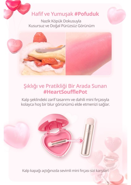 Kalp Tasarımlı, Yoğun Pigmentli, Köpük Yapılı, Kadife Bitiş Sunan Ruj Dasıque Souffle Color Pot #25 Black Currant