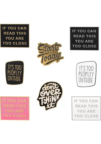 Alıntı 2 Alıntı Pin Komik Mektup Emaye Pimleri Broşlar Kişisel Uzay Rozetleri Gerekir Serin Anti Sosyal Gömlek Çanta Yaka Iğnesi Içedönükler Takı (Yurt Dışından) fiyatları