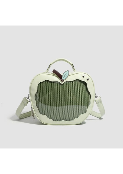 Yeni Kız Harajuku Niş Tasarım Elma Crossbody Çanta Çanta Tatlı Stil Sevimli Ulzzang Ita Çantası Y2K Backpack Tiki Stili Itabagcolor: Kırmızı (Yurt Dışından)
