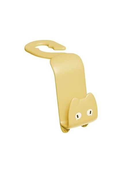 Sarı Karikatür 1 Adet Yaratıcı Karikatür Araba Koltuğu Askı Kancası Araba Aksesuarları Tutucu Kanca Maske Tutucu Yerden Tasarruflu Araba Organizatör Standı Çanta Tutucu (Yurt Dışından)