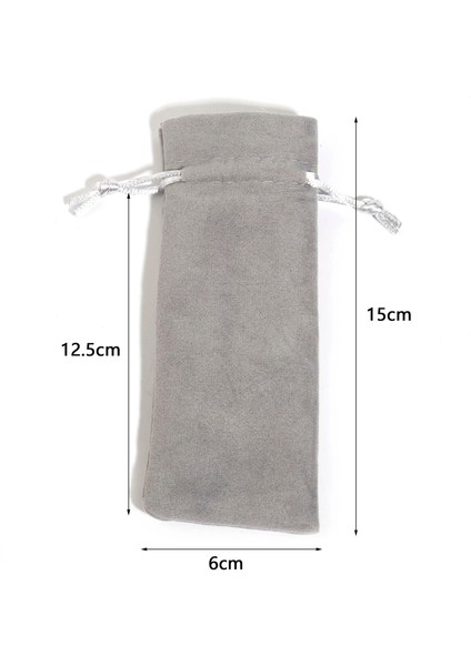 Tavuskuşu Yeşili 5 Adet Kadife Ipli Çanta Hediye Takı Dikdörtgen Renkli Kadife Torbalar Takı Çantaları (Kullanılabilir Alan: 12.5X6CM) 15CM x 6cm (Yurt Dışından) modelleri