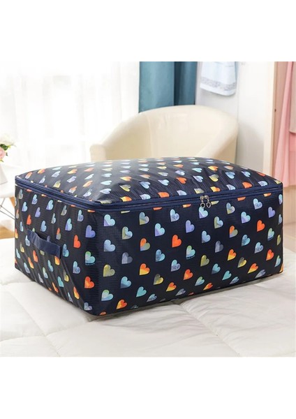 Jiuhonghua Xxl 70X50X30CM Renkli Baskılı Yorgan Saklama Çantası Ev Eşyaları Bitirme Toz Torbası Yerden Tasarruf Dolap Konteyner Seyahat Hareketli Taşınabilir Paket (Yurt Dışından) fırsatları